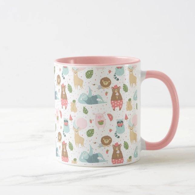 Sloth & Friends Pattern Mug (Right)