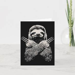 Sloth Funny Costume Gift For Lazy S  Card