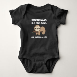 Sloth Funny Saying Relaxed Sloth Baby Bodysuit