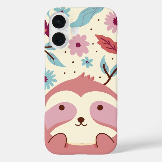Sloth Garden Peaceful Jungle Case-Mate iPhone Case (Back)