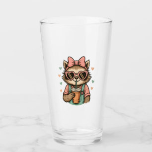 Sloth Girl Coffee Lover Glass