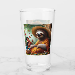 Sloth Grandma Glass