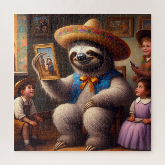 Sloth Grandpa Jigsaw Puzzle (Vertical)