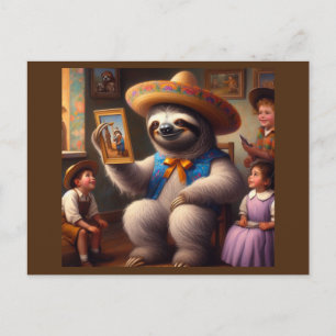 Sloth Grandpa Postcard