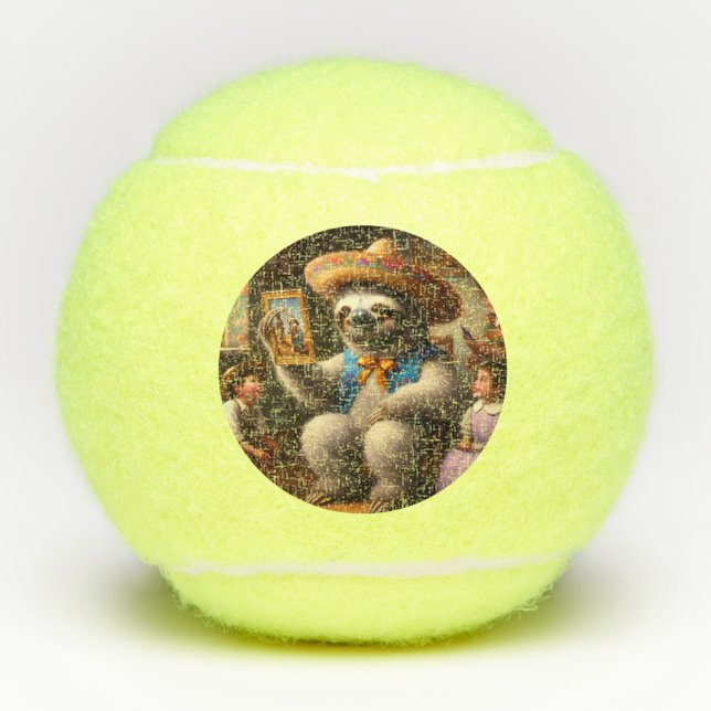 Sloth Grandpa Tennis Balls (Front)