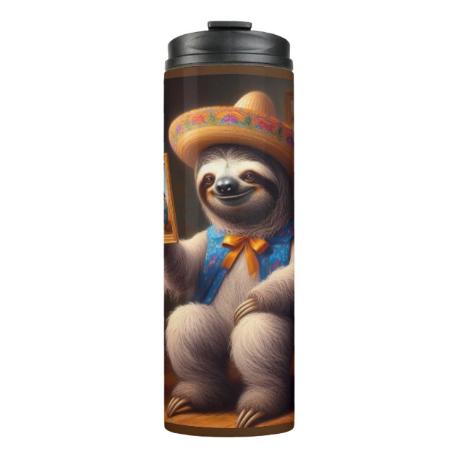 Sloth Grandpa Thermal Tumbler (Front)