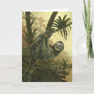 Sloth Greeting Card