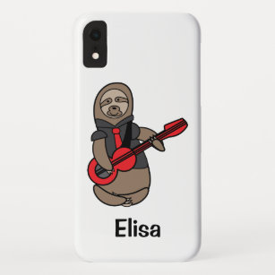 Sloth Guitar Kawaii Personalise Case-Mate iPhone Case