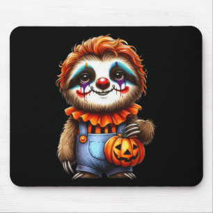 Sloth Halloween Clown Outfit Cute Kawaii Sloth  Mouse Pad