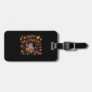 Sloth Halloween Day Classic T-Shirt Luggage Tag