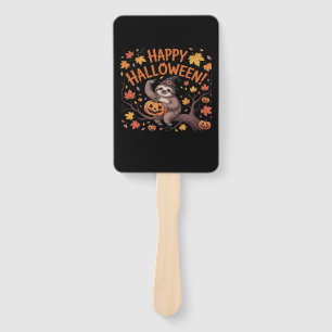 Sloth Halloween Day Oversized T-Shirt Hand Fan