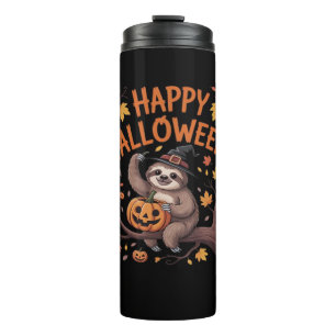 Sloth Halloween Day Oversized T-Shirt Thermal Tumbler