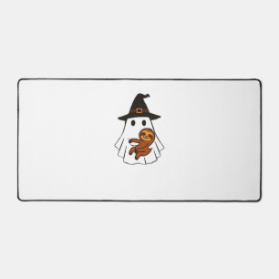Sloth Halloween Ghost Witch Hat Animal Lovers Boys Desk Mat