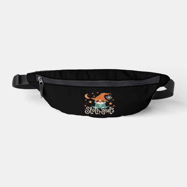 Sloth Halloween Goals Classic T-Shirt Bum Bags (Front)