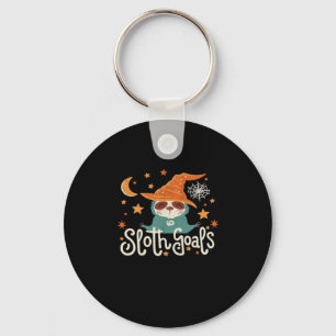 Sloth Halloween Goals Classic T-Shirt Key Ring