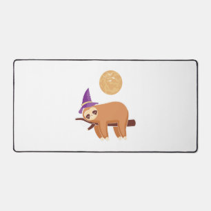 sloth halloween, halloween sloth desk mat