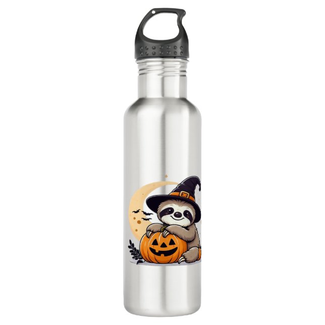 Sloth Halloween Motif Cute Classic T-Shirt 710 Ml Water Bottle (Front)