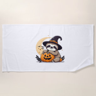 Sloth Halloween Motif Cute Classic T-Shirt Beach Towel