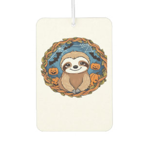 sloth, halloween, october, autumn, thanksgiving Ov Car Air Freshener