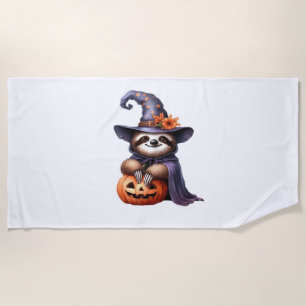 Sloth Halloween Pirate Kids Women Men Sloth Classi Beach Towel