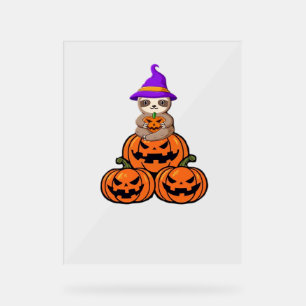 Sloth Halloween Premium T-Shirt Acrylic Sign