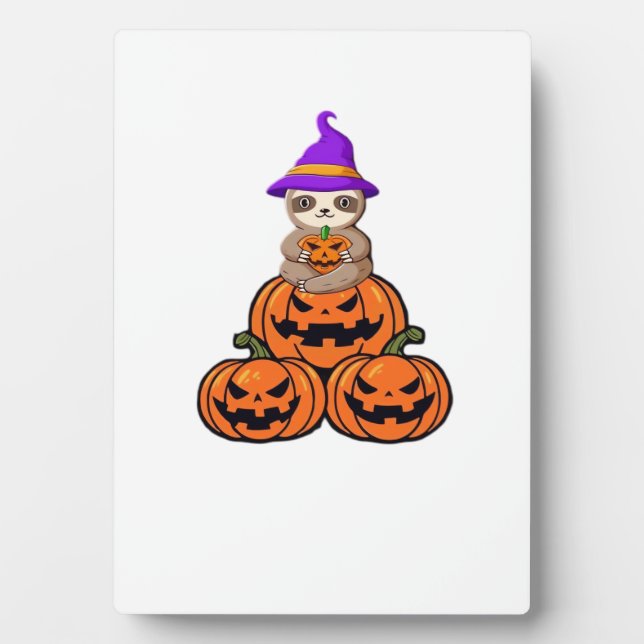 Sloth Halloween Premium T-Shirt Plaque (Front)