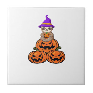Sloth Halloween Premium T-Shirt Tile