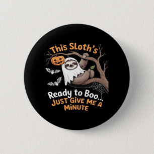 Sloth Halloween Sloths Cute Bat Vampire Essential  6 Cm Round Badge