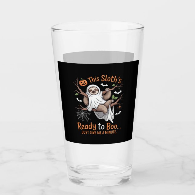 Sloth Halloween Sloths Cute Bat Vampire Essential  Glass (Front)