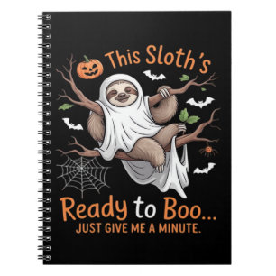 Sloth Halloween Sloths Cute Bat Vampire Essential  Notebook