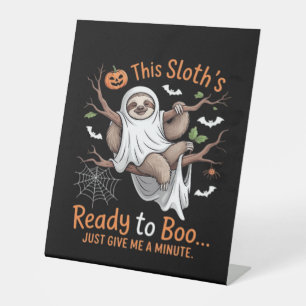 Sloth Halloween Sloths Cute Bat Vampire Essential Pedestal Sign