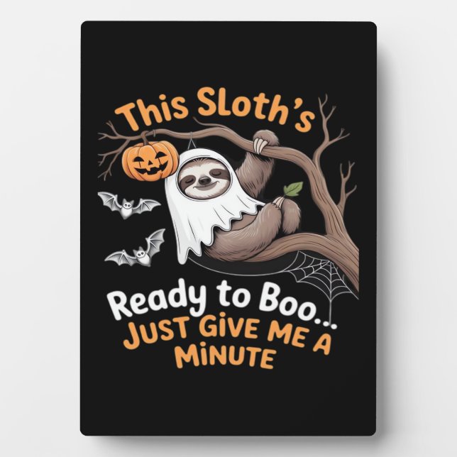 Sloth Halloween Sloths Cute Bat Vampire Essential  Plaque (Front)