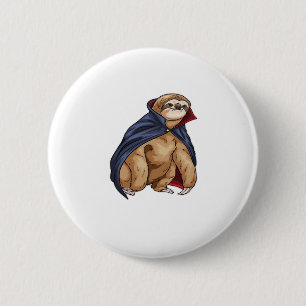 Sloth Halloween Vampire Classic T-Shirt 6 Cm Round Badge