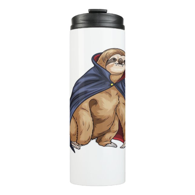 Sloth Halloween Vampire Classic T-Shirt Thermal Tumbler (Front)