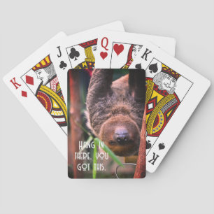 Sloth Hanging Out Funny Deck Of Playing Cards