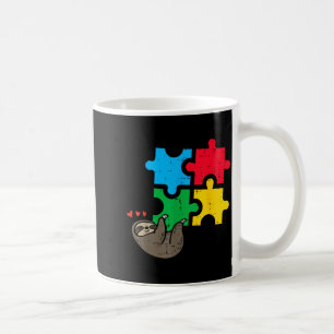 Sloth Hanging Puzzle Cute Autism Awareness Men Wom Coffee Mug