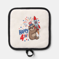 Sloth Happy 4th Rocket Fireworks USA
