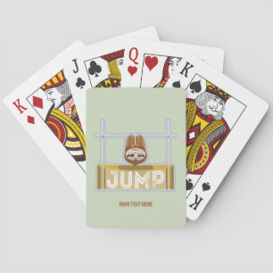 Sloth High Jump Playing Cards