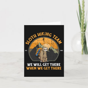 Sloth Hiking Sloth Hiking Team 1  Card