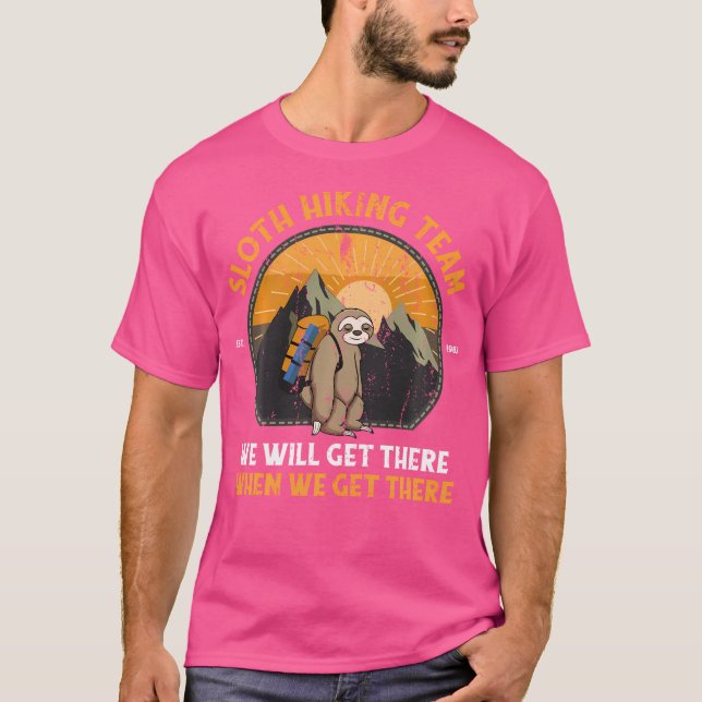 Sloth Hiking Sloth Hiking Team T-Shirt (Front)
