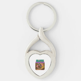 Sloth Hiking Team Oversized T-Shirt Key Ring