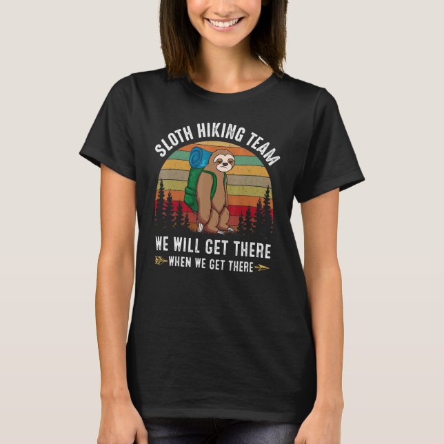 Sloth Hiking Team - Sloth T-Shirt (Front)