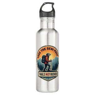 Sloth Hiking Vintage Shirt Funny Slow Trail Design 710 Ml Water Bottle