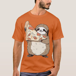 Sloth holding a pizza slice 3 T-Shirt