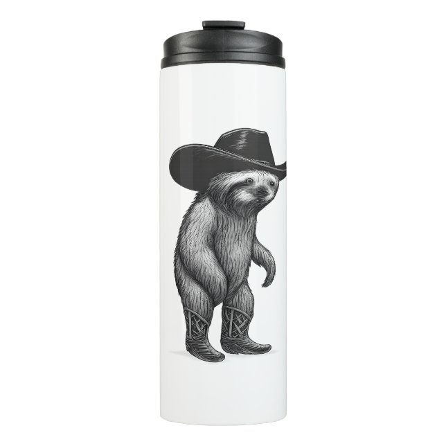 Sloth Howdy Sloth Thermal Tumbler (Front)