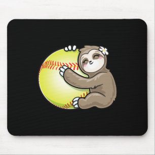 Sloth Hugging Ll Cute Girl Softll Mouse Pad