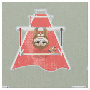 Sloth Hurdles race atheletics Fabric