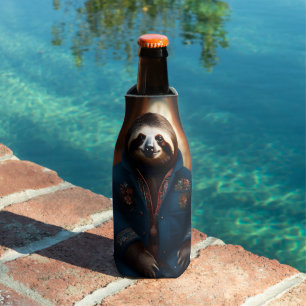 Sloth In His Drinking Jacket, Bottle Cooler