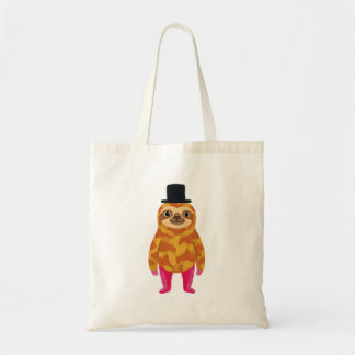 Sloth in Top Hat Tote Bag
