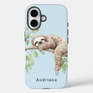 Sloth in Tree Jungle Animal iPhone 16 Case